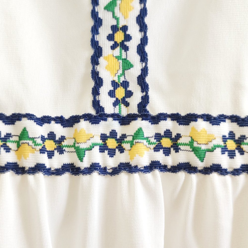 Vintage Formfit Rogers White Long Nightgown Lingerie Bedgown Nightdress Nightie - Picture 5 of 11
